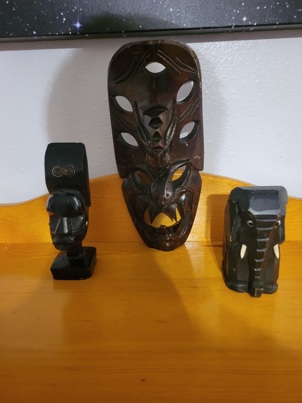 Hand Carved Wooden "Tribal" Art